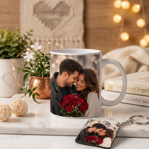 Romantic Couple Gift Photo Printed Ceramic Mug - Image 1